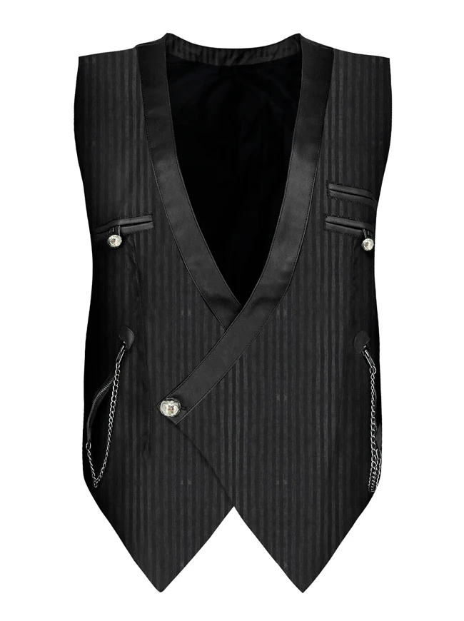 Steampunk Herren viktorianische Renaissance Weste Weste Business Anzug Weste