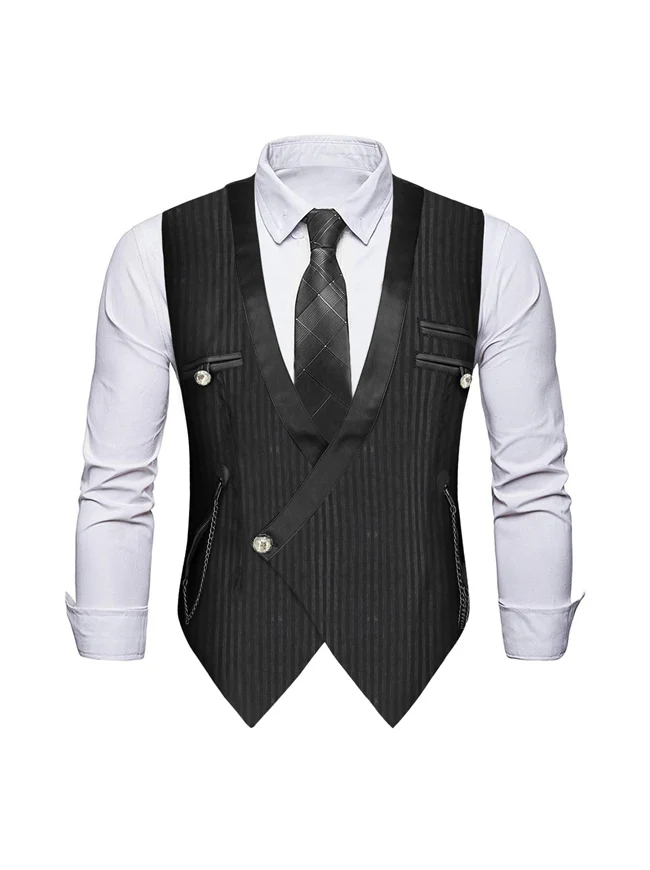 Steampunk Herren viktorianische Renaissance Weste Weste Business Anzug Weste