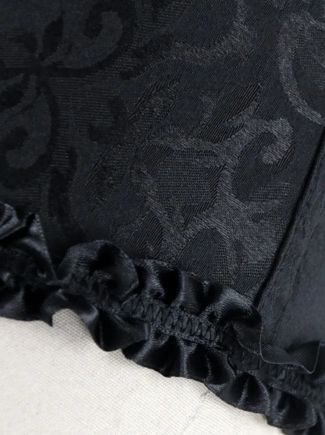 Burlesque Brocade Hochzeit Braut Tanz Bustier Korsett Dessous