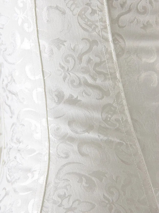Burlesque Brocade Hochzeit Braut Tanz Bustier Korsett Dessous