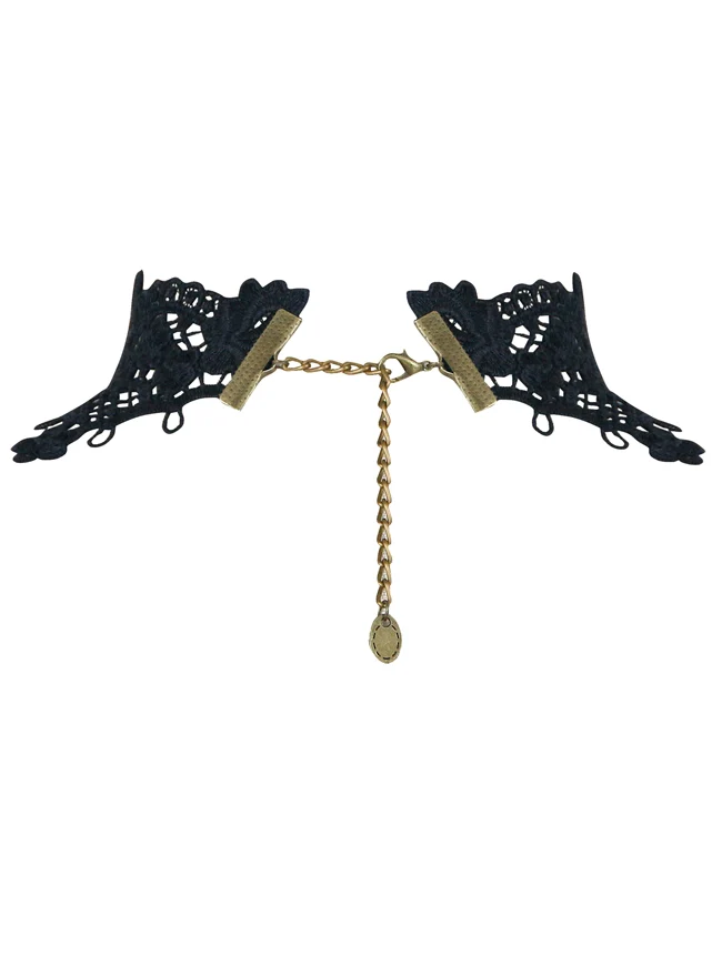 Steampunk Zubehör Kostüm Cosplay Spitze Choker Perlen Kette dekorative Halskette