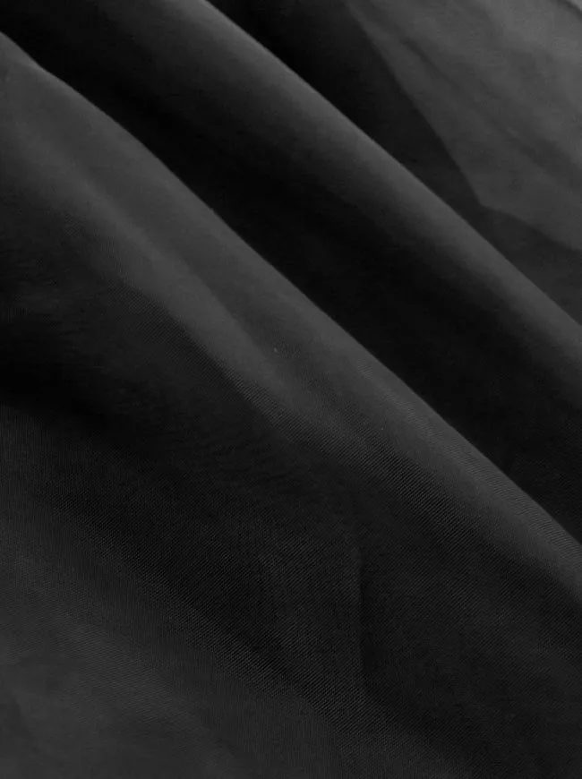Gothic Double Layer Tüll Faltenrock A-Linie Tutu Midi Rock