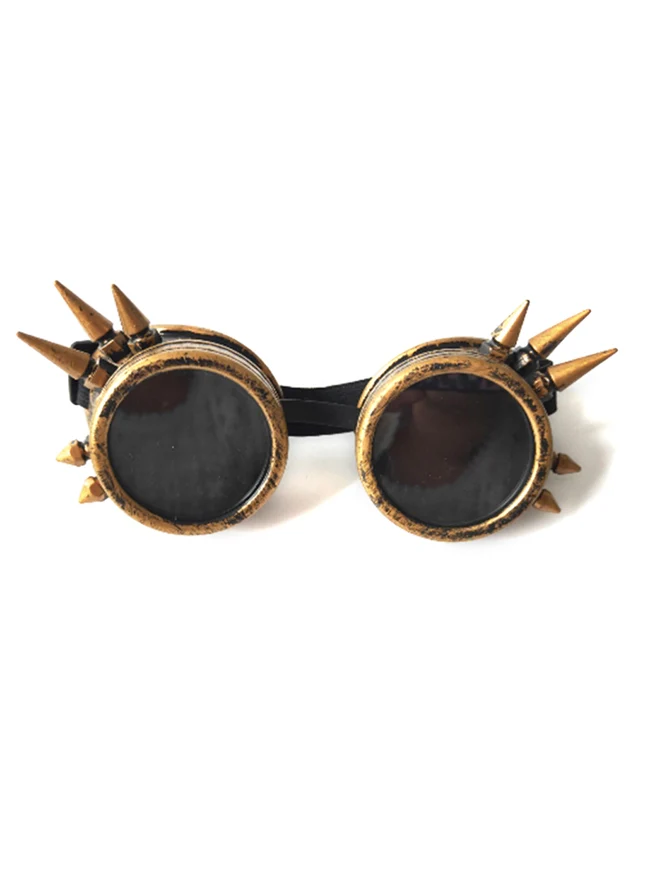 Steampunk Brille Schweißen Retro Gothic Cyberpunk Cosplay Kostüm Zubehör Sonnenbrille