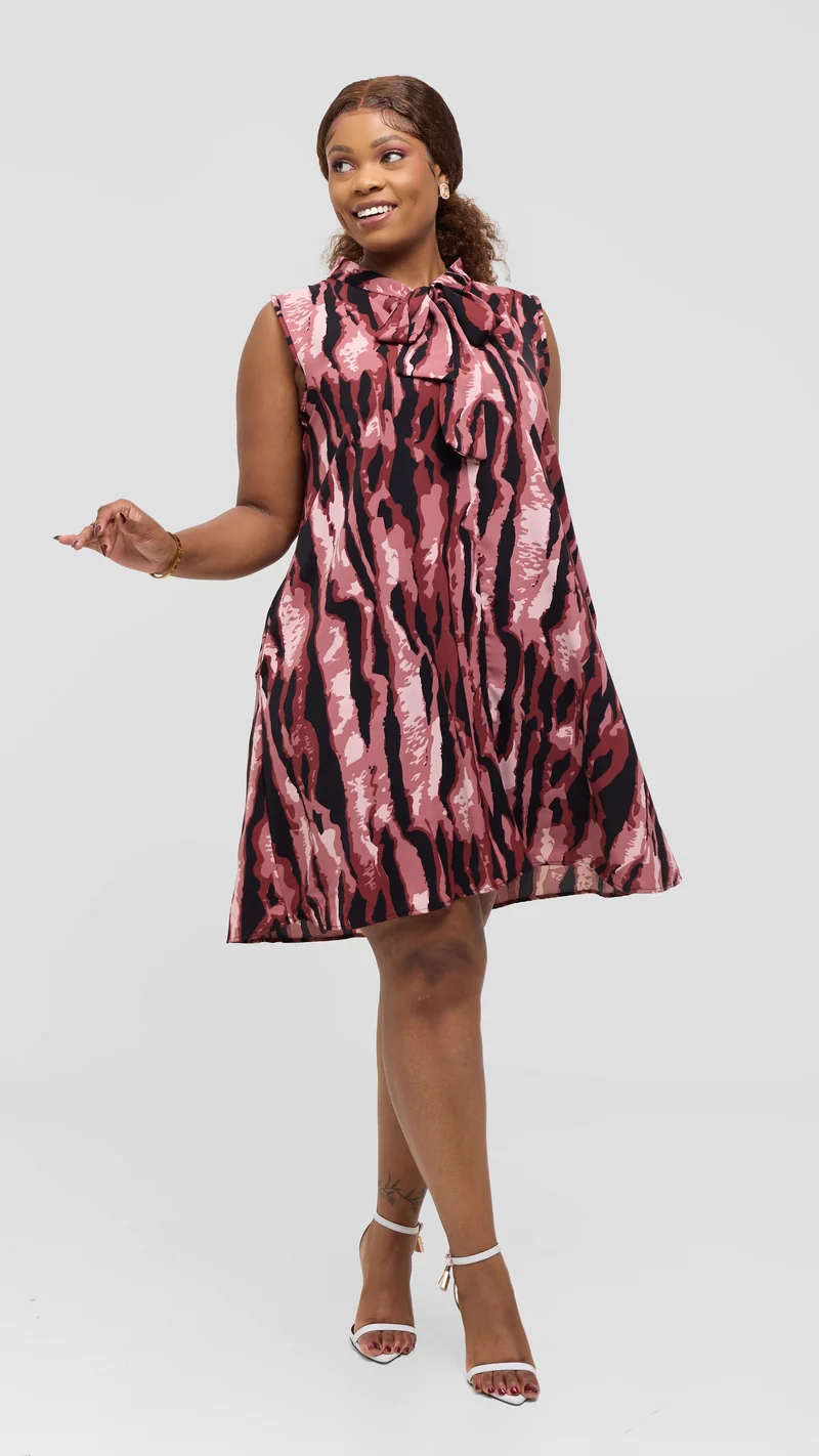 SMASH Element Liquid Scarf Mini Dress - Midnight Wine