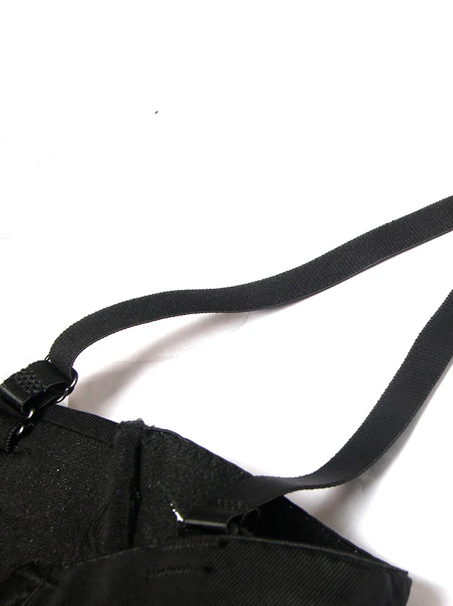 Punk Nieten Ketten Spaghettiträger Totenkopf Bustier BH Korsett Top