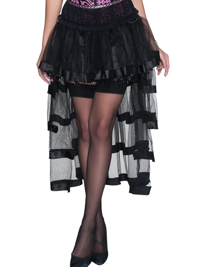Steampunk Fashion High Low Layered Rock