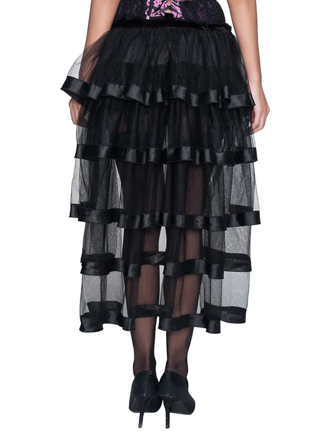 Steampunk Fashion High Low Layered Rock