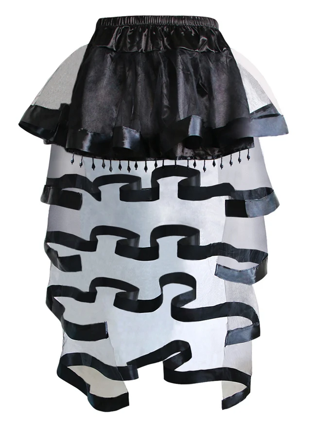 Steampunk Fashion High Low Layered Rock