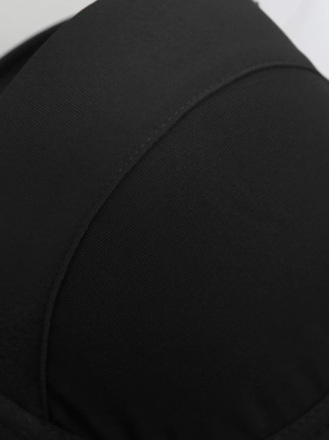 Damen Spaghettiträger Mesh Atmungsaktiv Push Up Bustier Crop Top BH
