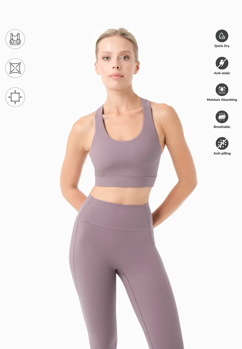 BEVINN | Cross-Strap Sport Bralette aus recyceltem Polyamid