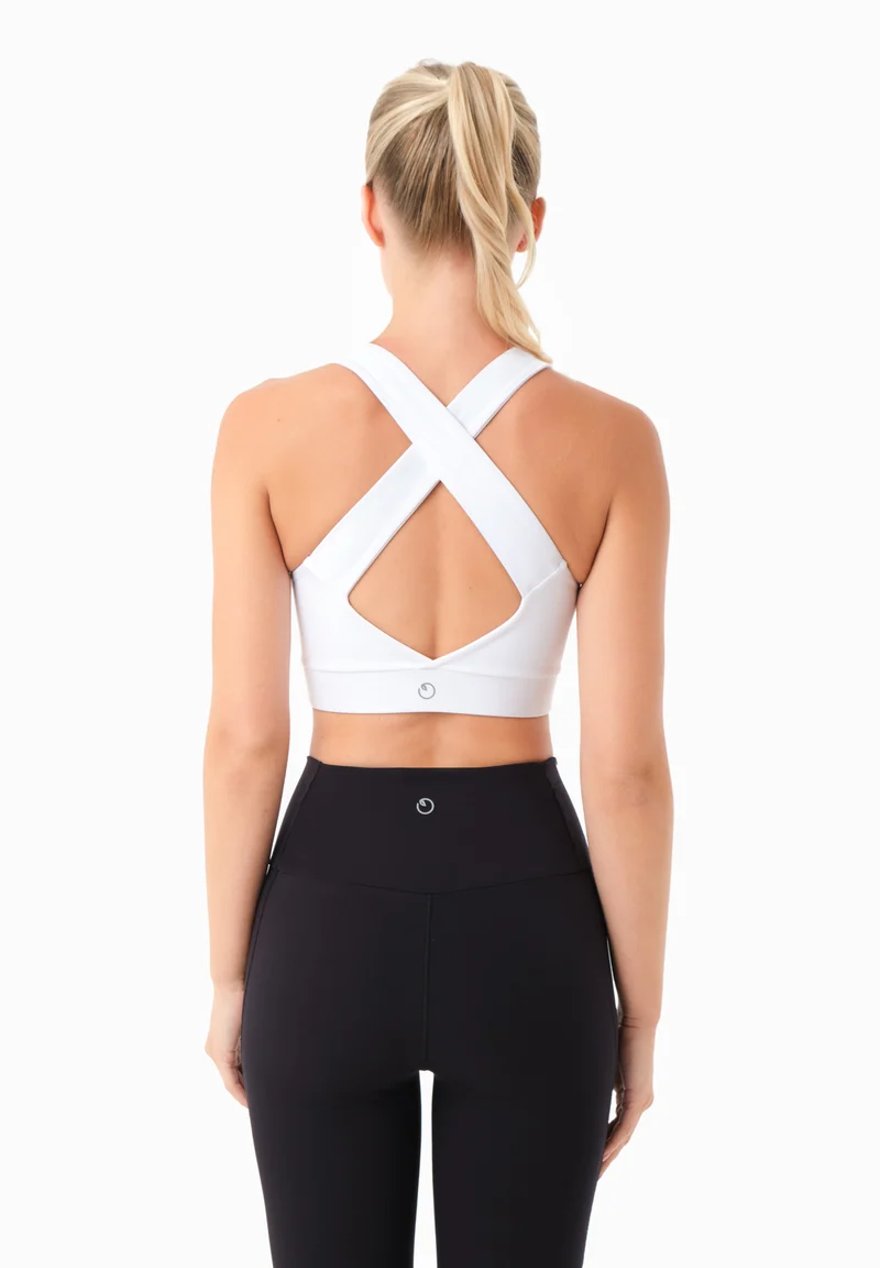BEVINN | Cross-Strap Sport Bralette aus recyceltem Polyamid