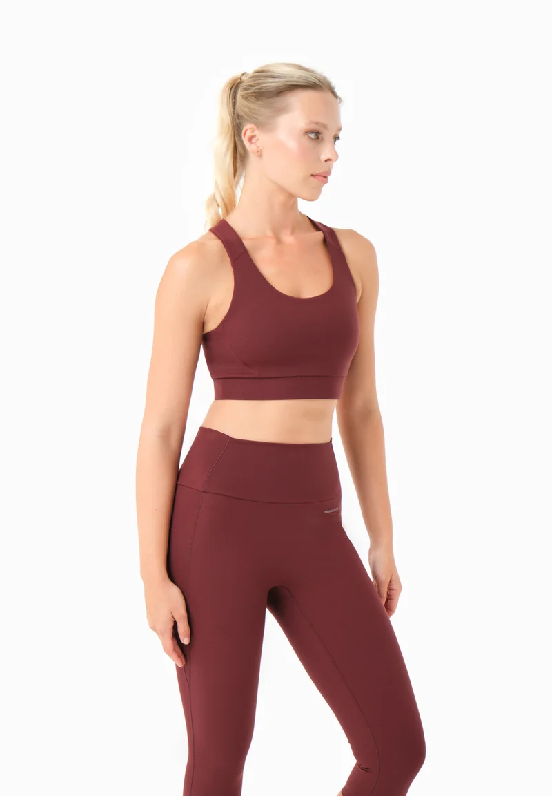 BEVINN | Cross-Strap Sport Bralette aus recyceltem Polyamid