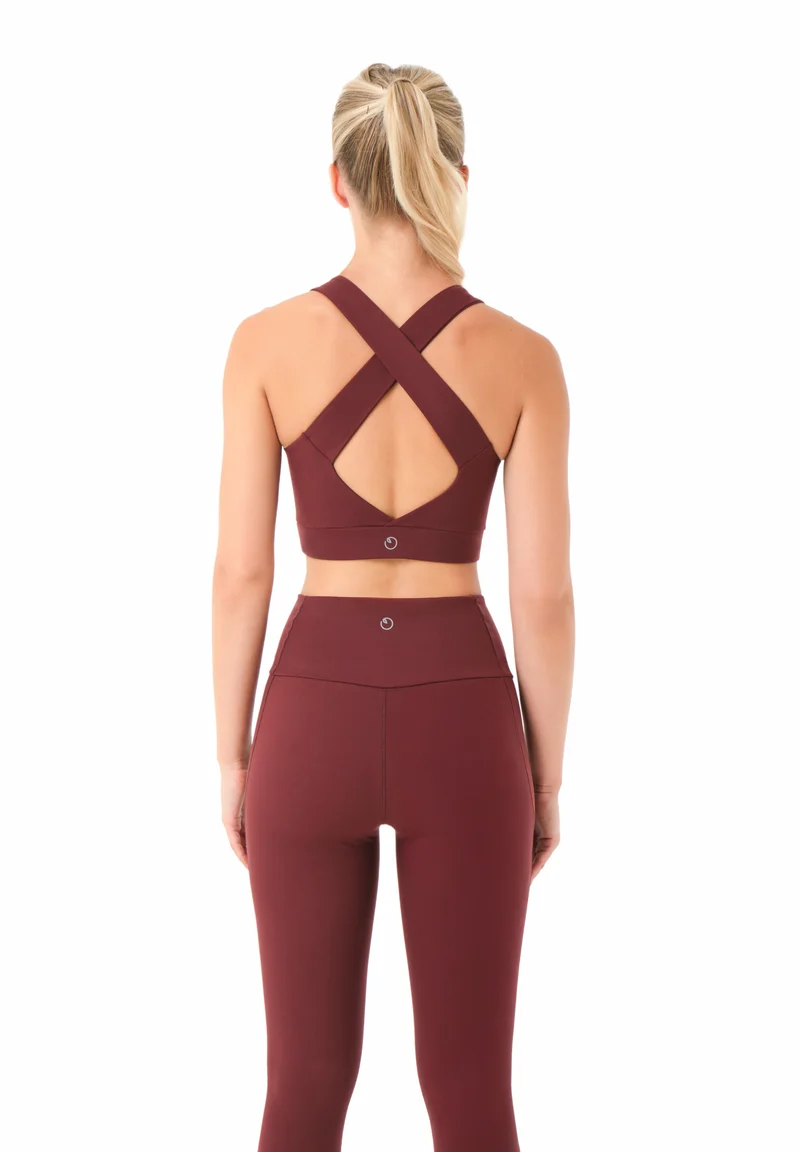 BEVINN | Cross-Strap Sport Bralette aus recyceltem Polyamid