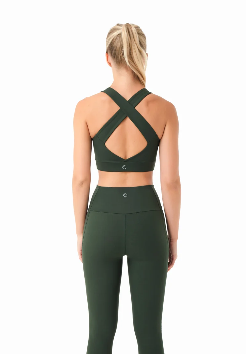 BEVINN | Cross-Strap Sport Bralette aus recyceltem Polyamid