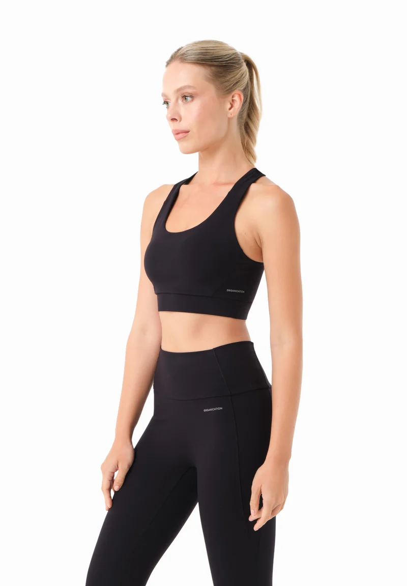 BEVINN | Cross-Strap Sport Bralette aus recyceltem Polyamid