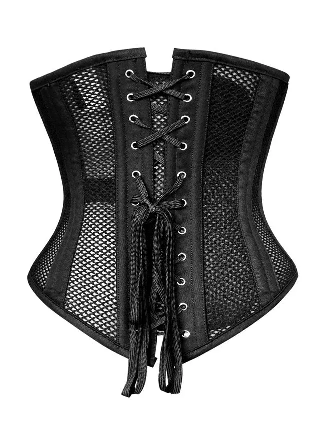 Atmungsaktives Mesh Bodyshaper Underbust Waist Training Cincher Korsett