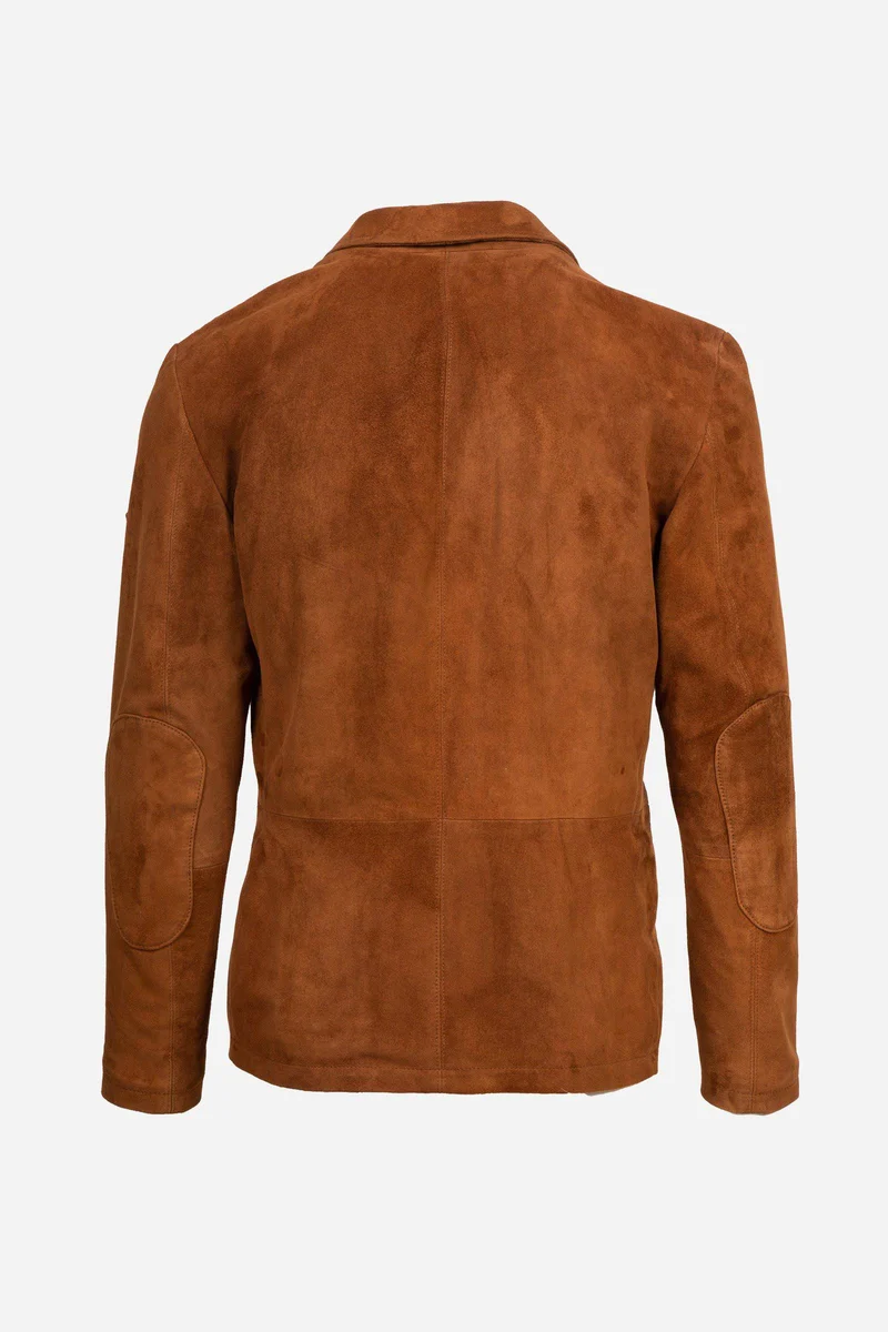 IAN BLAZER MAN - Suede Leather