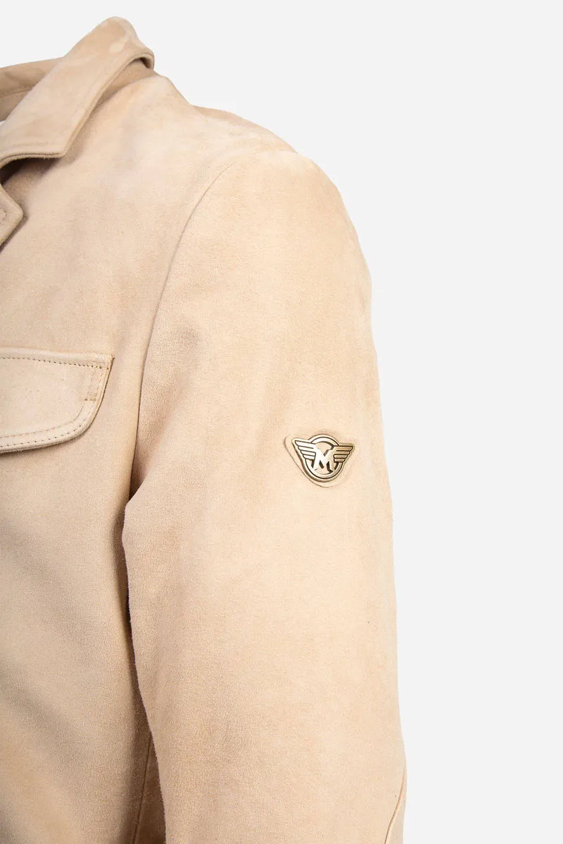 IAN BLAZER MAN - Suede Leather