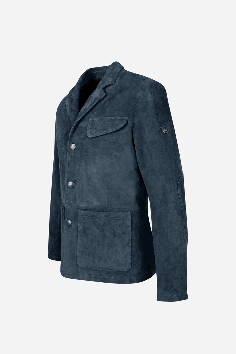 IAN BLAZER MAN - Suede Leather