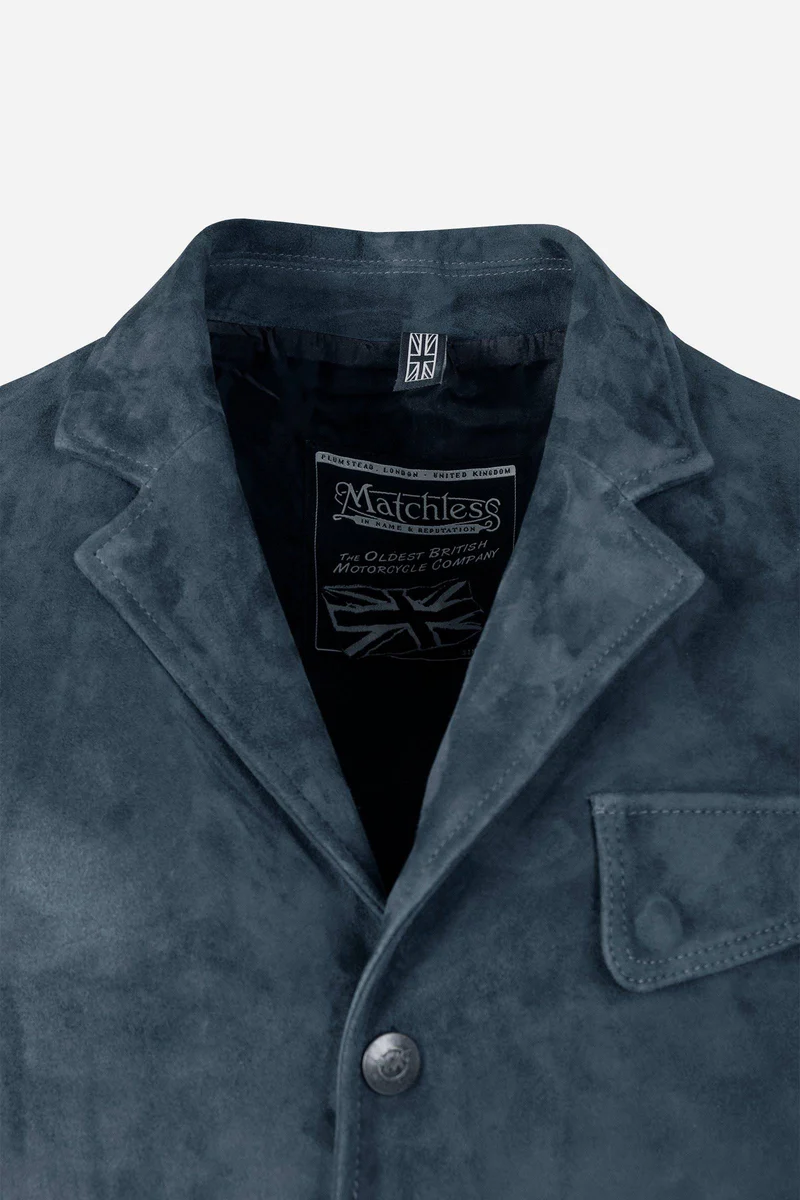 IAN BLAZER MAN - Suede Leather