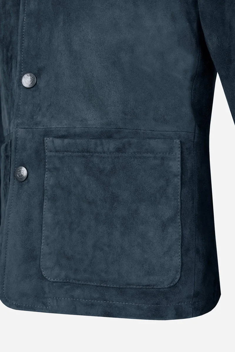 IAN BLAZER MAN - Suede Leather