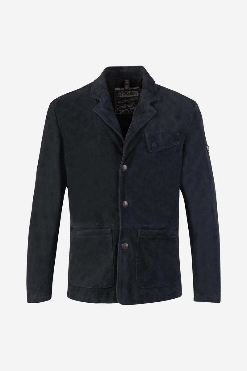 IAN BLAZER MAN - Suede Leather
