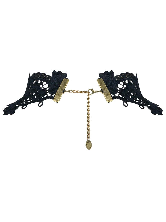 Steampunk Zubehör Kostüm Cosplay Spitze Choker Perlen Kette dekorative Halskette