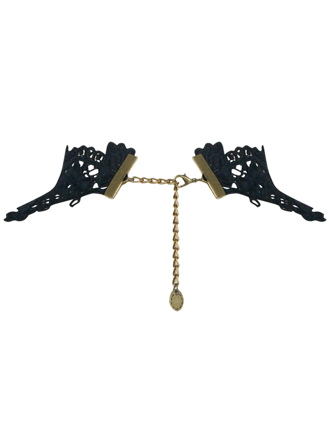 Steampunk Zubehör Kostüm Cosplay Spitze Choker Perlen Kette dekorative Halskette