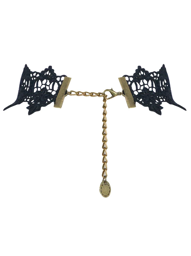 Steampunk Zubehör Kostüm Cosplay Spitze Choker Perlen Kette dekorative Halskette