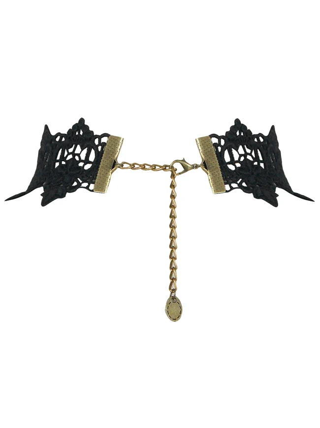 Steampunk Zubehör Kostüm Cosplay Spitze Choker Perlen Kette dekorative Halskette