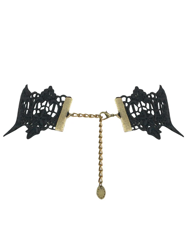 Steampunk Zubehör Kostüm Cosplay Spitze Choker Perlen Kette dekorative Halskette