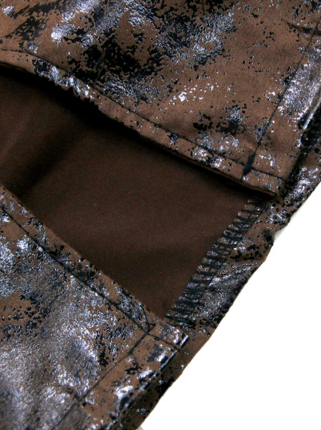 Herren Steampunk Retro Schnür Leder Weste Western Cowboy Weste