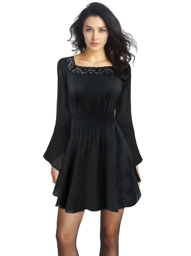 Victorian Gothic Tencel Cotton Lace Korsett Top Tunika Kleid