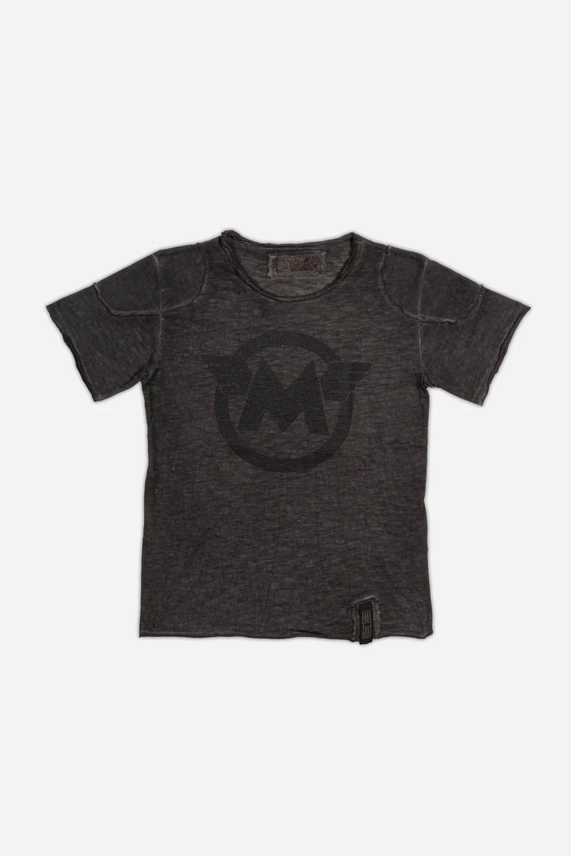 M LOGO MATT GREY T-SHIRT KIDS