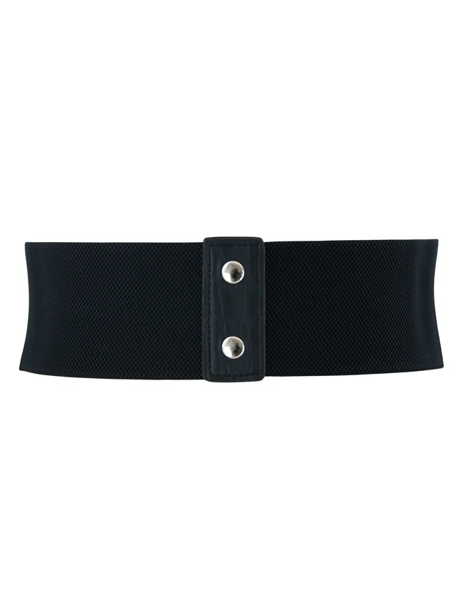 Vintage Retro Mode Kunstleder Steampunk Niet Elastic Waist Cinch Gürtel