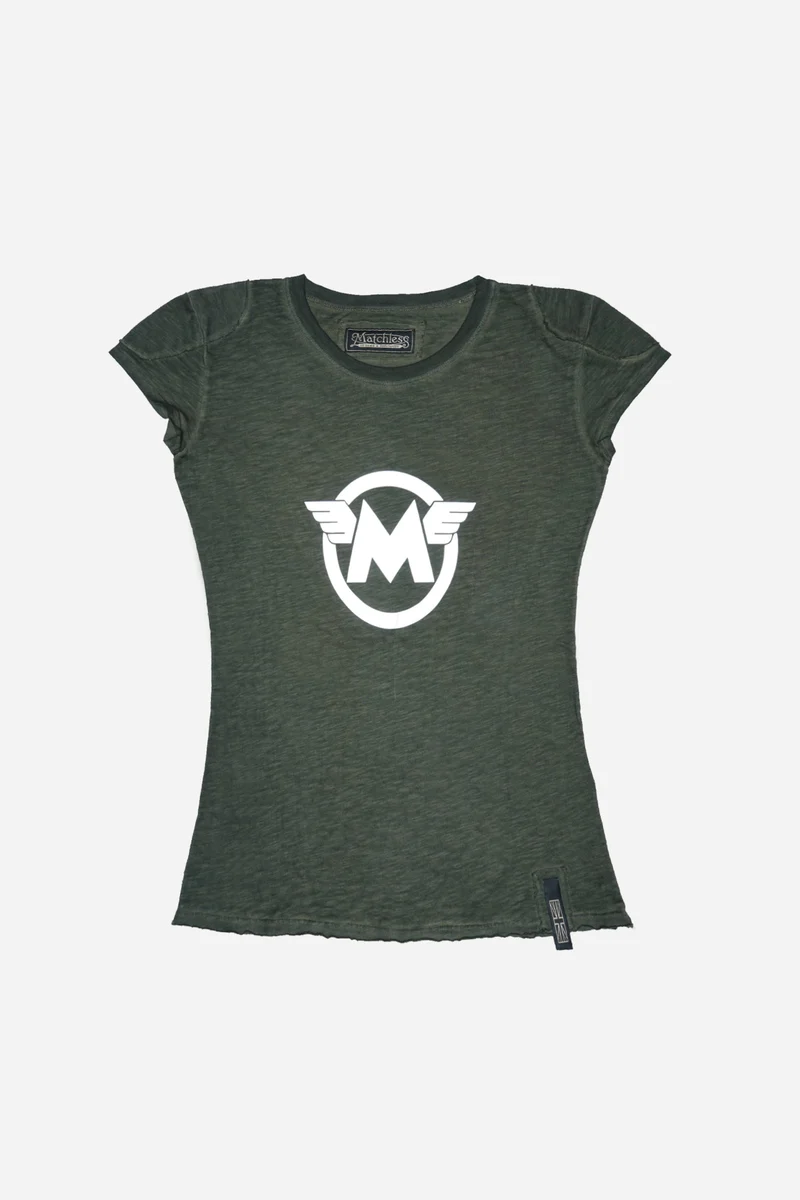 M LOGO SILVER T-SHIRT LADY