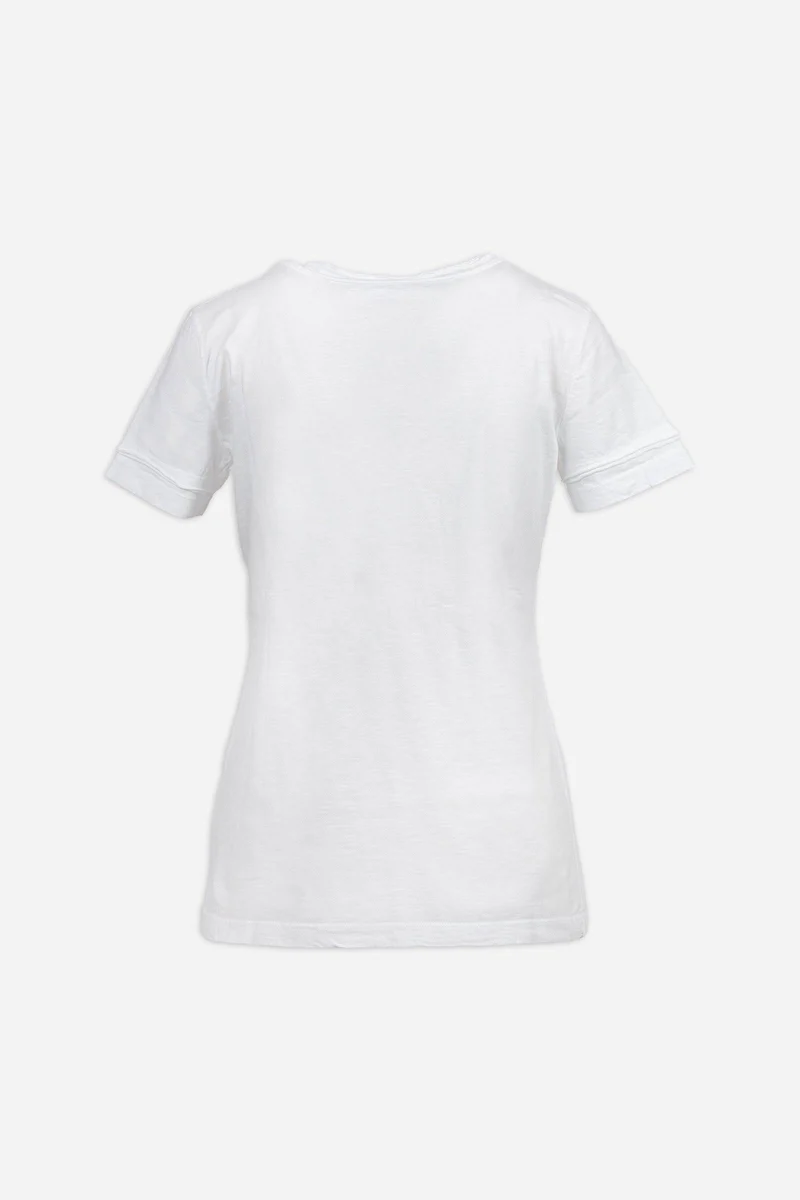 M LOGO SILVER T-SHIRT LADY
