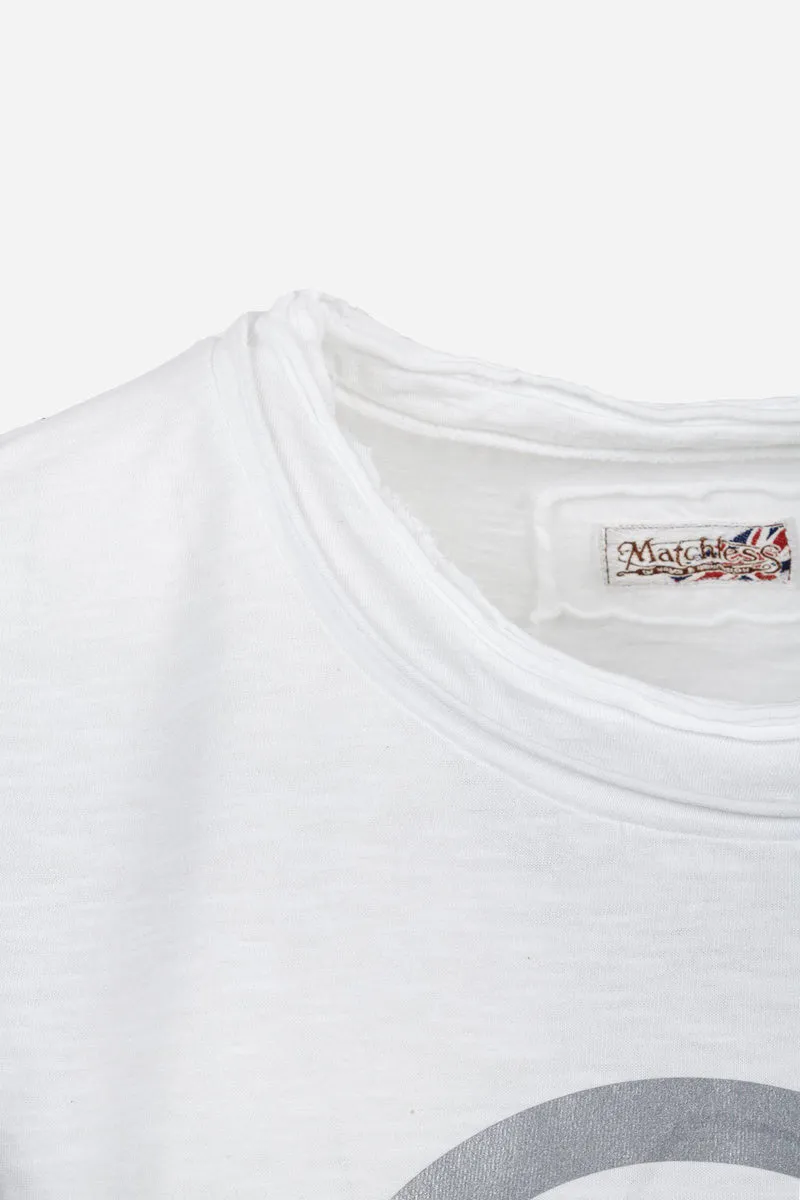 M LOGO SILVER T-SHIRT LADY