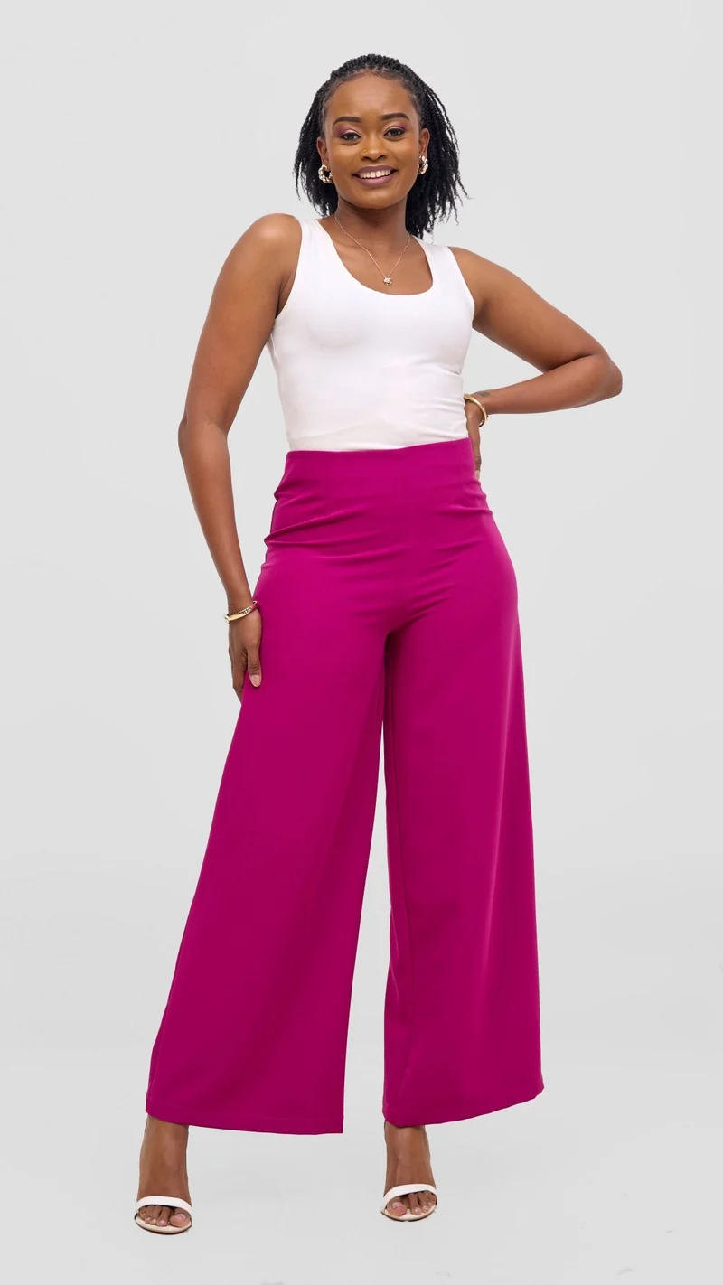 Vivo Tatili Wide Leg Pants - Light Purple