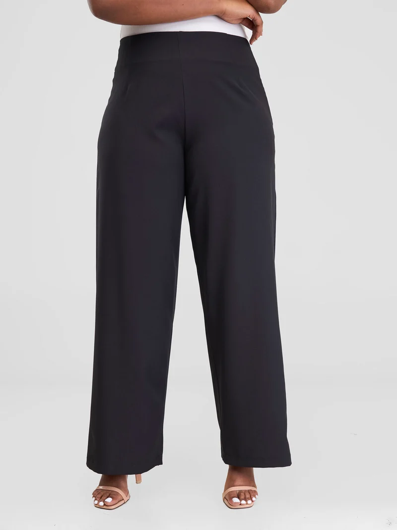 Vivo Zahari Straight Leg Pants - Black