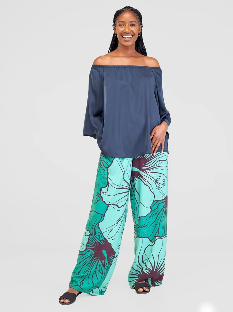Vivo Sanali Off - Shoulder Top - Dark Teal