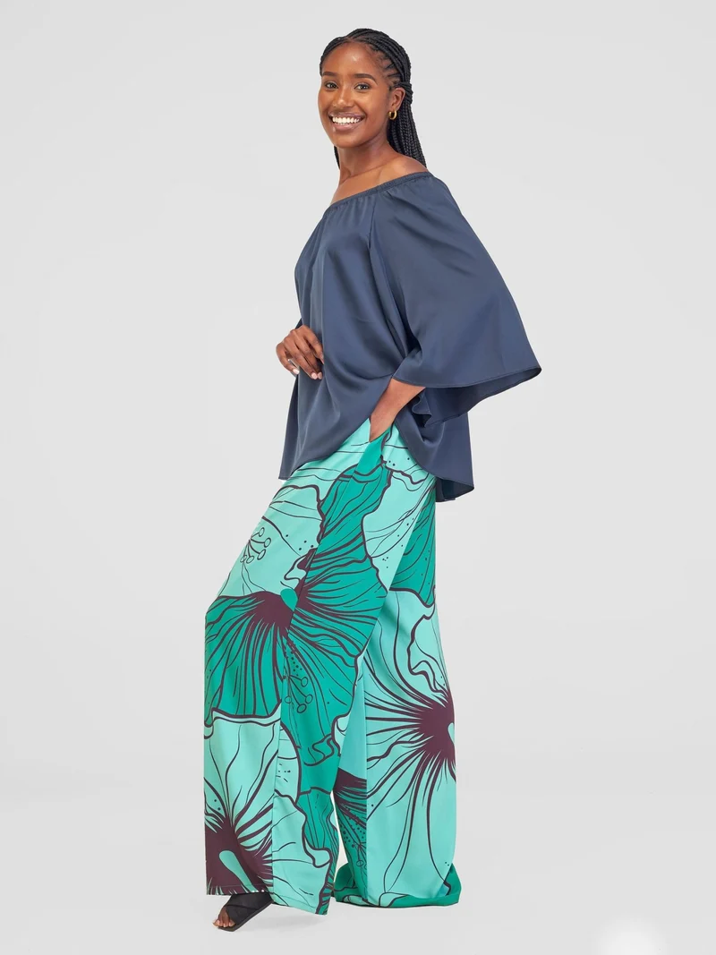 Vivo Sanali Off - Shoulder Top - Dark Teal