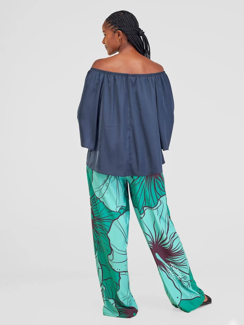 Vivo Sanali Off - Shoulder Top - Dark Teal