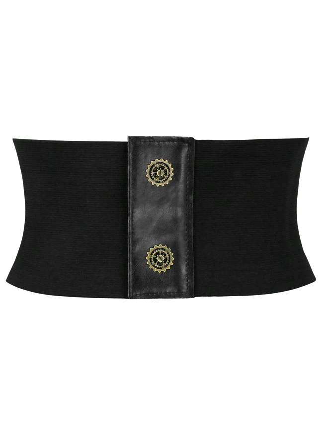 Steampunk Retro Wide Stretchy Elastic Vintage Taille Cinch Gürtel