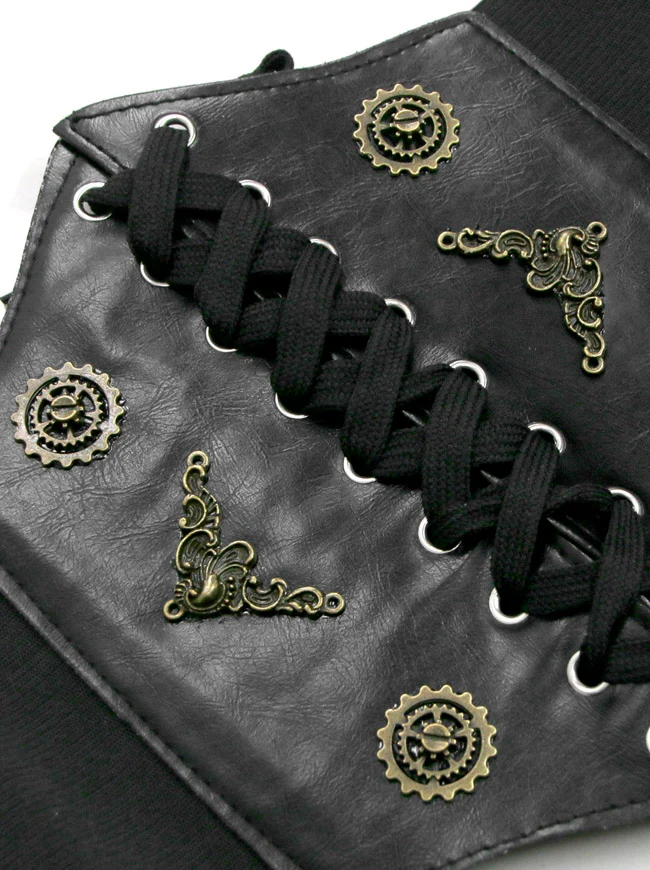 Steampunk Retro Wide Stretchy Elastic Vintage Taille Cinch Gürtel