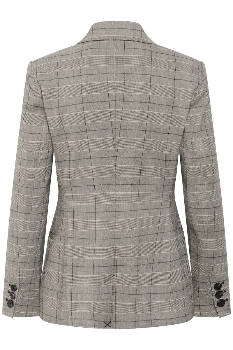 Veston ajusté avec motif Prince de Galles Broklyn