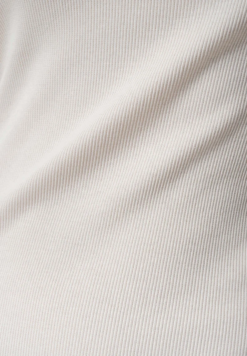 DERREN | Geripptes Kleid aus Bio-Baumwolle