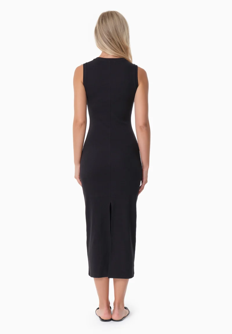 DURRU | Geripptes Kleid aus Bio-Baumwolle
