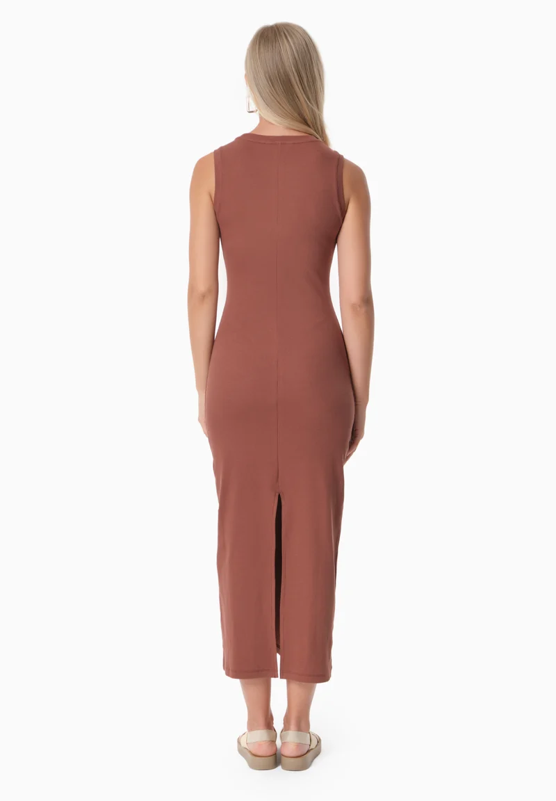 DURRU | Geripptes Kleid aus Bio-Baumwolle