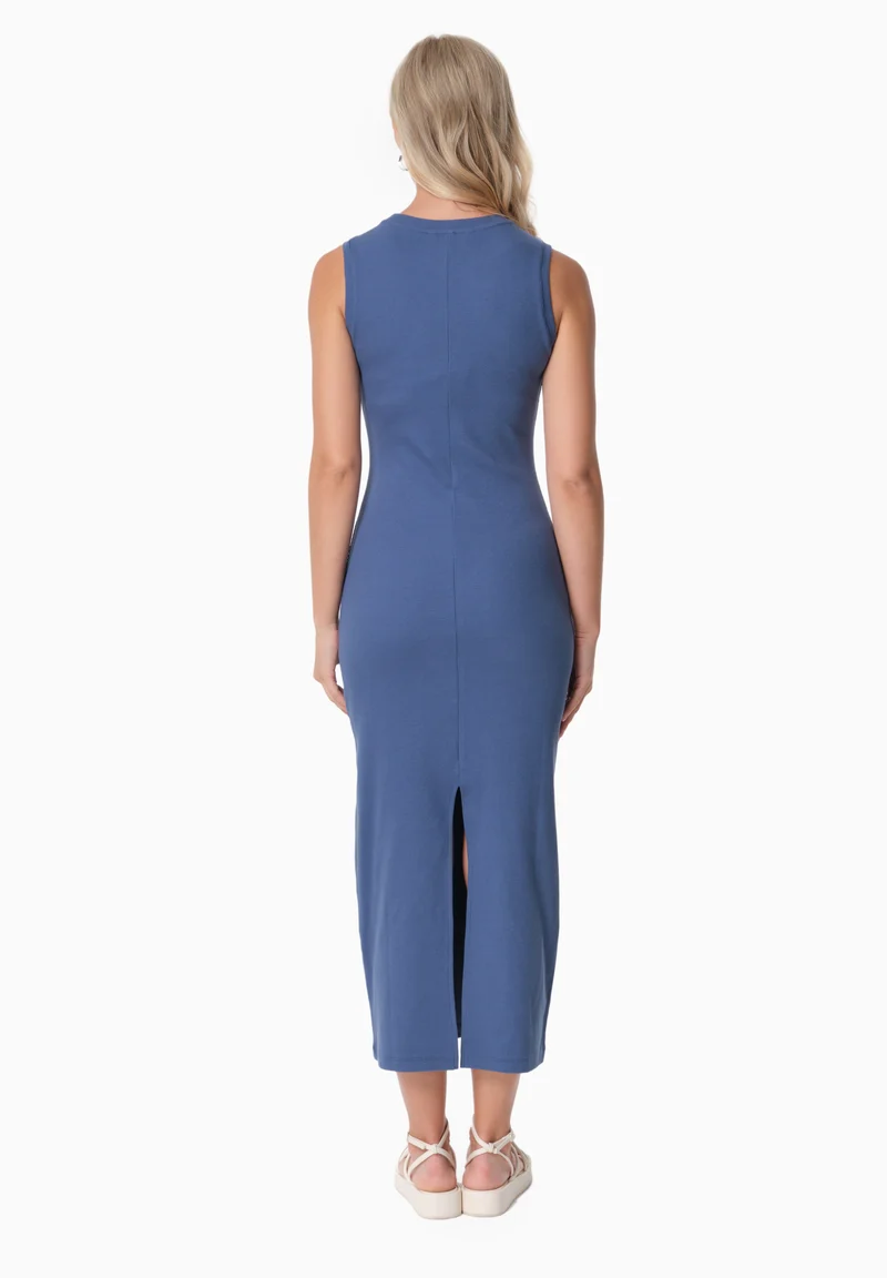 DURRU | Geripptes Kleid aus Bio-Baumwolle